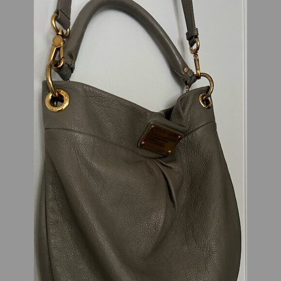 MARC BY MARC JACOBS Grey Leather Classic Hobo Bag - Picture 5 of 7